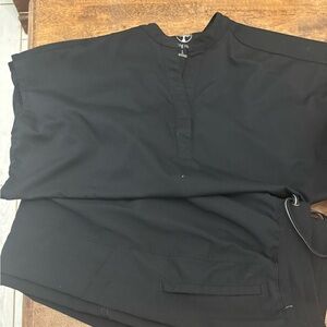 Healing Hands Black Scrub set